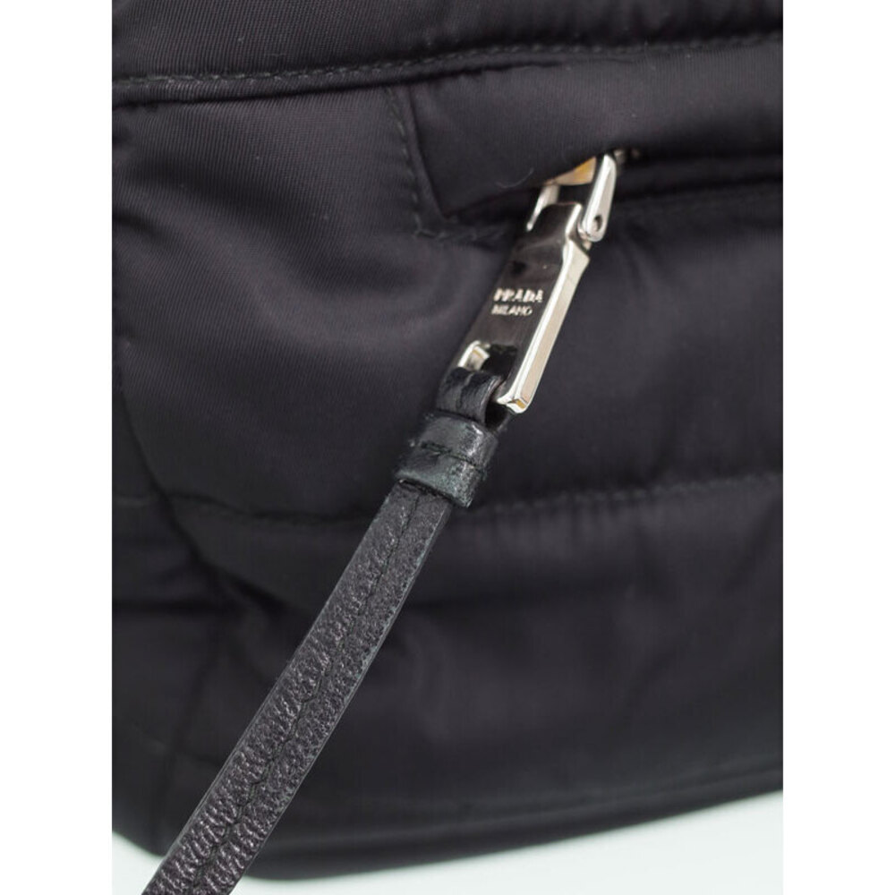 Prada Tessuto Nylon Bomber Tote Shoulder Bag Black - Picture 8 of 9